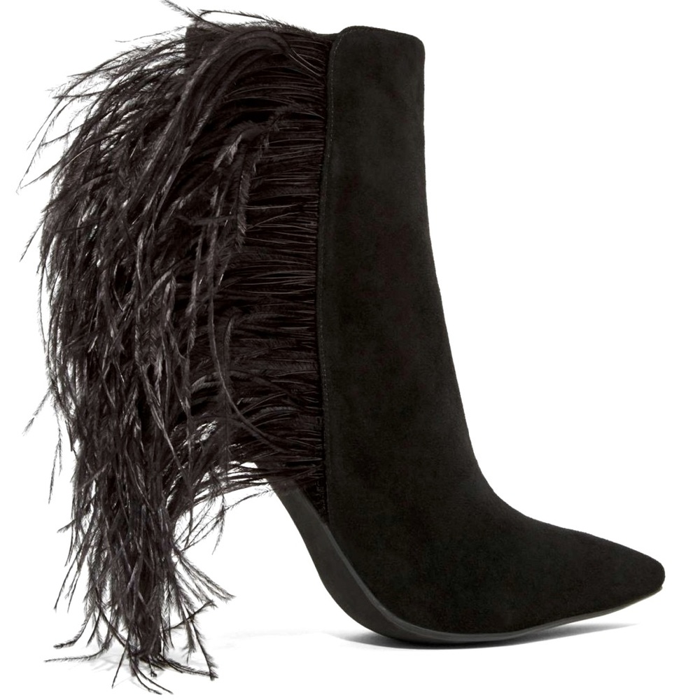 Jeffrey Campbell Vain Feather Booties